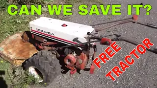 TRASH PICKED, Free Barn Find Gravely Tractor. pt 2 of 2