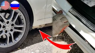 How to Remove Plastic Side Skirt on Mercedes W212 / How to Replacement Thresholds on Mercedes W212