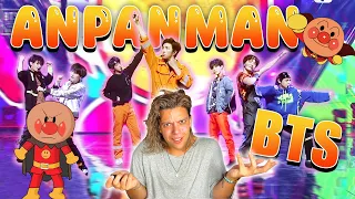 UN TOBOGAN ARRIBA DEL ESCENARIO? | Reacciono a ANPANMAN - BTS (En vivo) | Fede Sicaro