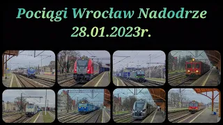 Pociągi Wrocław Nadodrze 28.01.2023r.
