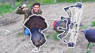 I Killed My First Turkey with a Bow! (catch and cook)