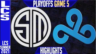 TSM vs C9 Highlights Game 5 | LCS Summer Playoffs Round 3 | Team Solomid vs Cloud9 G5