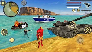 Iron Rope Hero: Vice Town City Crime Simulator #3 - Android Gameplay