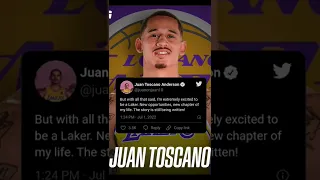 Welcome to Los Angeles Lakers Juan Toscano Anderson. #LakeShow #shorts #lakers