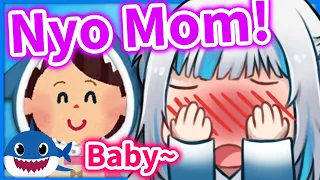 Gura's IRL Mom EMBARRASSED Gura by calling her BABY 【Gawr Gura / HololiveEN】