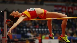 Ruth Beitia attempts  at European Athletics indoor championship BELGRADE 2017. High jump women