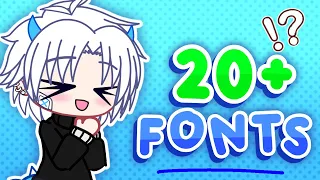 20+ Unique Fonts For You 🤩✨ - Gacha Club - IbisPaint X