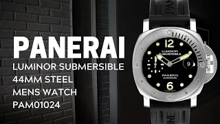 Panerai Luminor Submersible 44mm Steel Mens Watch PAM01024 Review | SwissWatchExpo