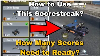 How to Use RC-XD | How Many Kills or Score Need to Ready RC-XD SCORESTREAK Cod Mobile