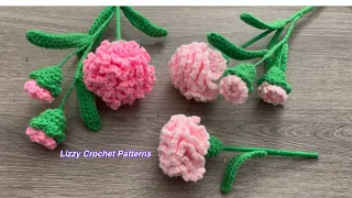 Lindos Claveles Tejidos a Crochet fáciles y rápidos🥰