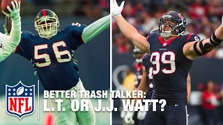 Lawrence Taylor vs. J.J. Watt Mic'd Up: Who's the Better Trash Talker? | NFL