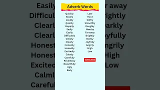 Adverb Words | English Vocabulary #shorts #englishspeaking