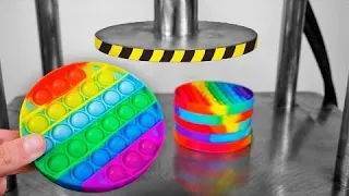 EXPERIMENT: Hydraulic Press VS Pop IT #popit