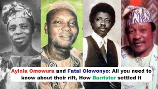 Ayinla Omowura and Fatai Olowonyo: All you need to know about their rift, How Barrister settled it