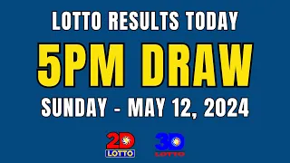 PCSO Lotto Result Today Live 5PM Draw May 12, 2024 (Sunday) Ez2 2D | Swertres 3D | Lotto