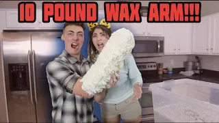 10 POUNDS OF WAX ON MY ARM!!!  | 100 LAYERS!!!