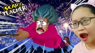 Scary Teacher 3D 2023 - Part 65 - Flight To Fireworks!!!