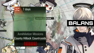 [Arknights] Annihilation 12 - County Hillock Countryside | 5 Stars Only (5 ops)