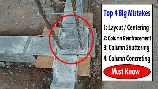Top 4 Big Mistakes in RCC Column Construction -  and How to Fix?