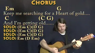Heart of Gold (Neil Young) Guitar Lesson Chord Chart with Chords/Lyrics