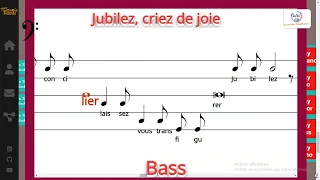 Jubilez, criez de joie - Hymnes et Cantiques - Bass