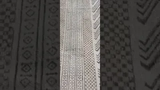 Handmade cotton rug Indian block print rug STK=06