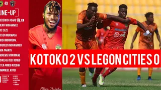 🔴🔥⚪️KOTOKO 2 VS LEGON CITIES 0 - ZEZE SUPER SKILLS - NURUDEEN CLASSIC HEADED🔥🔥KOTOKO FIRE IS WRKING