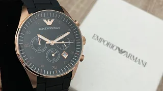 Emporio Armani Rose Gold Chronograph Men’s Watch AR5905 (Unboxing) @UnboxWatches