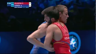 BRONZE GR - 66 kg: A. SURKOV (RUS) df. K. ASLANYAN (ARM) by VPO1, 2-1