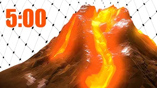 5 Minute Timer Volcano [3D MESH] 🌋