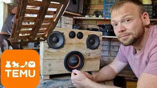 £70 TEMU BASSBOX BUILD USING FREE WOOD!! AMAZING OUTPUT!