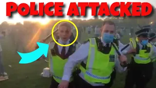 Police Attacked In Hyde Park London England | UK Police Violent Arrests