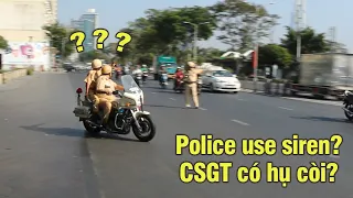 What happen if police escort a convoy is not so much important?