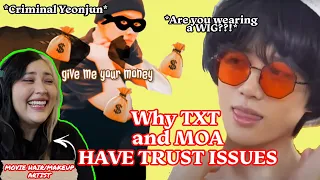 TXT and MOA Teasing Eachother is PERFECT -  Movie HMUA Reacts