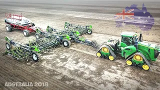 🇦🇺 XXL FARMING IN AUSTRALIA 😮 18m long seed drill !!! Harvest | Seeding etc... [2018]
