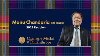 Manu Chandaria Accepts 2022 Carnegie Medal of Philanthropy