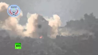 FSA video claims Russian helicopter hit with US made TOW missile near Su 24 crash site