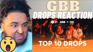 TOP 10 DROPS 😱 Solo | GRAND BEATBOX BATTLE 2021: WORLD LEAGUE [REACTION]