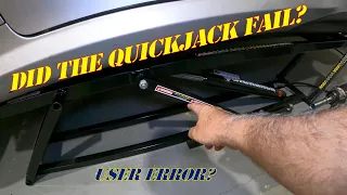 Quickjack User Error; Recipe For Disaster? #cars #automotive #QuickJack