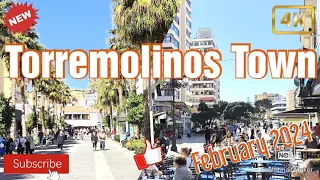 Torremolinos Town February 2024 | Travel destination | Malaga | Spain | 4K