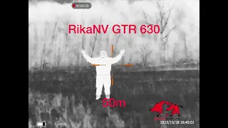 тепловизор RikaNV GTR 620,630,650. Все три прибора. Сьемка с одной точки. Дистанция от 50 до 300м