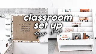 CLASSROOM SET UP VLOG DAYS 3 + 4 | 5th Grade Teacher