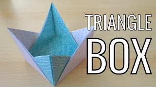 Easy Paper Triangle Box | Easy Origami Box