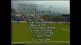 1985/86 - Chelsea v West Ham (Division 1 - 29.3.86)