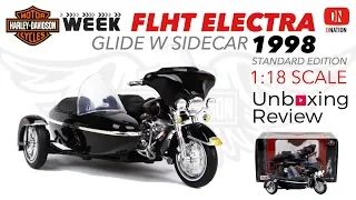 Unboxing Harley Davidson 1998 FLHT Electra Glide W Sidecar 1/18 scale by Maisto - Dnation