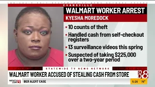 Walmart worker accused of stealing cash from store