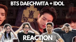 FIRST TIME EVER WATCHING BTS Daechwita + IDOL Live Performance