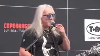 Mick Box of Uriah Heep at the Copenhagen Guitar Show 2015