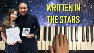 HOW TO PLAY - John Legend, Wendy - Written In The Stars (Piano Tutorial Lesson)