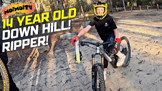 DOWNHILL LAPS WITH 14 YEAR OLD SHREDDER | Jack Moir |